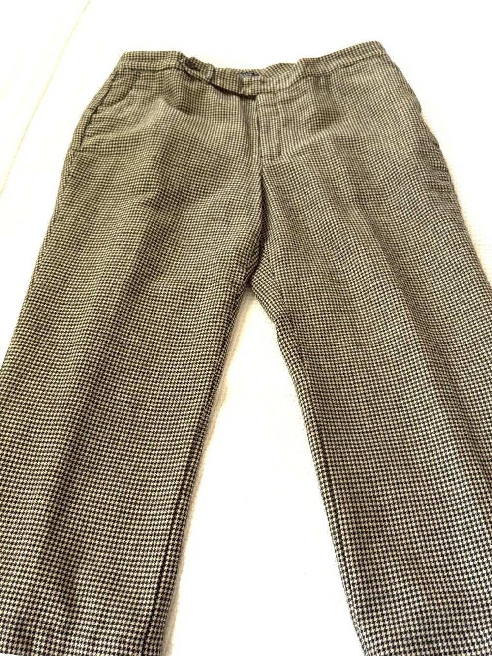 Black/White Houndstooth Winter Pants by Chaps